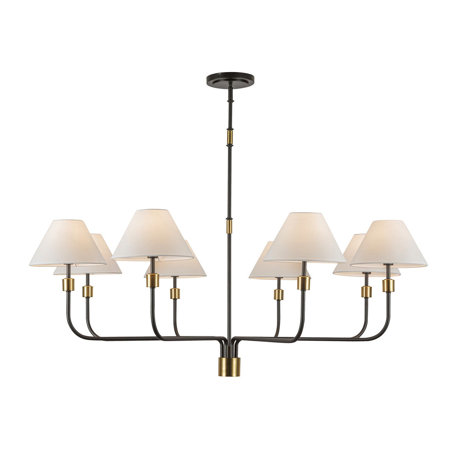 Artcraft Canada - AC12038BB - Eight Light Chandelier - Providence - Black, Brushed Brass