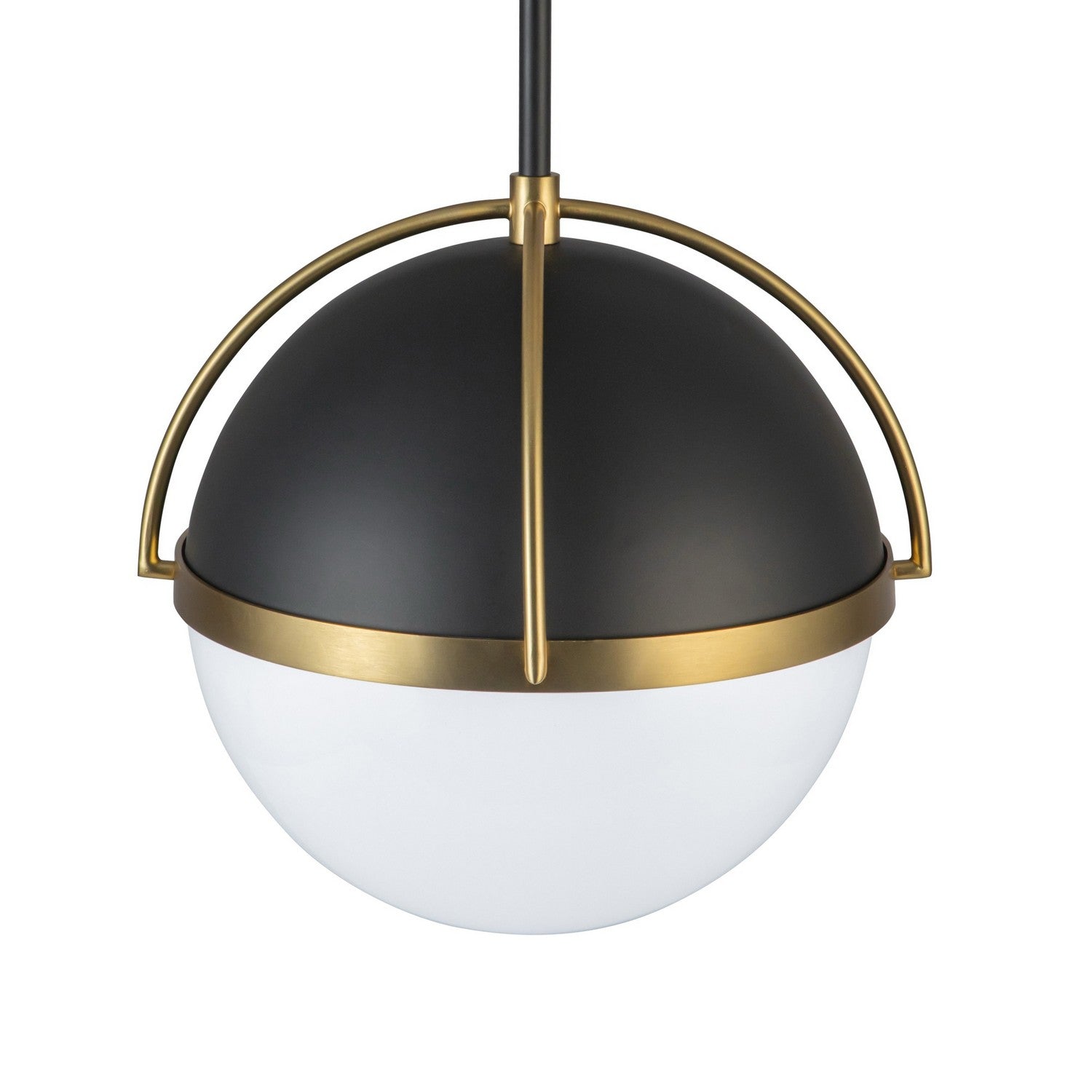 Artcraft Canada - AC12040BB - Une lumière Suspension - Dahlia - Noir, laiton brossé