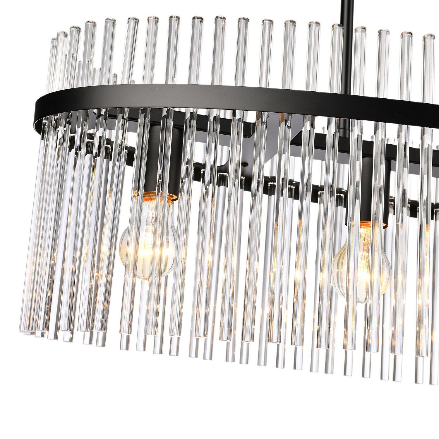 Artcraft Canada - AC12084BK - Four Light Island Pendant - Ava - Black