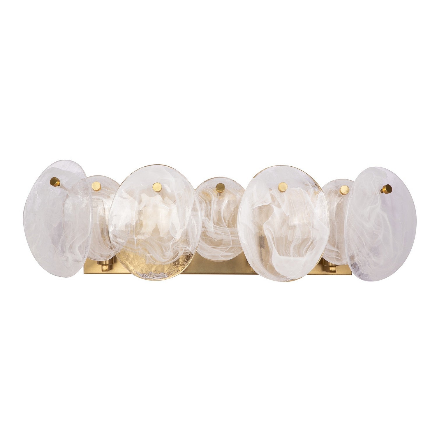 Artcraft Canada - AC12214BR - Meuble-lavabo à quatre lumières - Lily - Laiton brossé