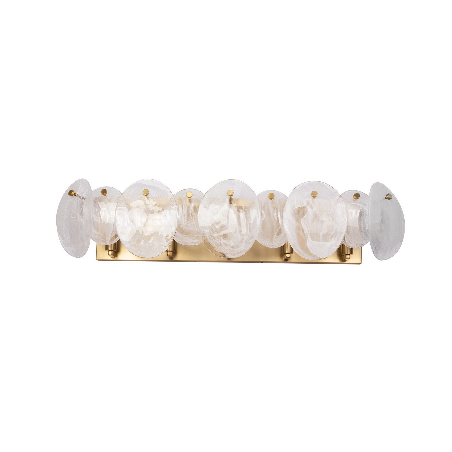Artcraft Canada - AC12215BR - Meuble-lavabo à cinq lumières - Lily - Laiton brossé