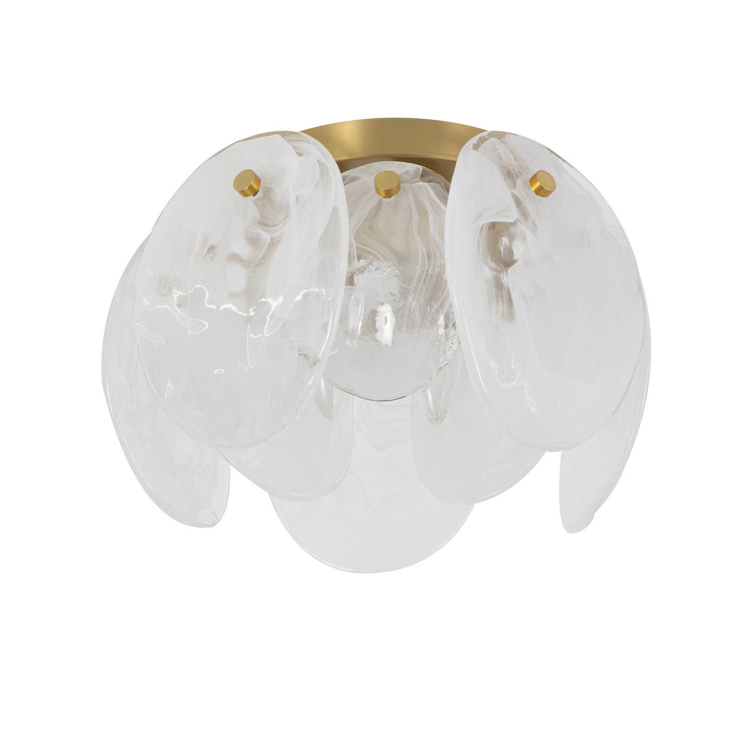 Artcraft Canada - AC12216BR - Semi-remorque à trois lumières Plafonnier - Lily - Laiton brossé