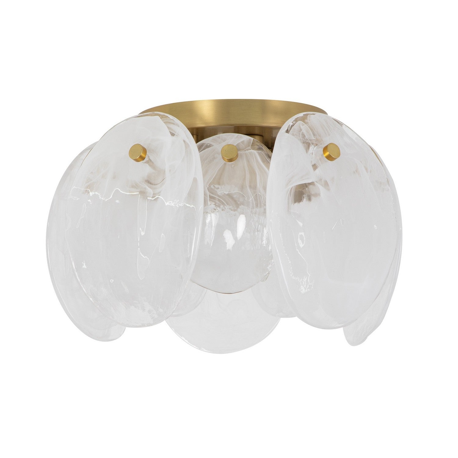 Artcraft Canada - AC12216BR - Semi-remorque à trois lumières Plafonnier - Lily - Laiton brossé
