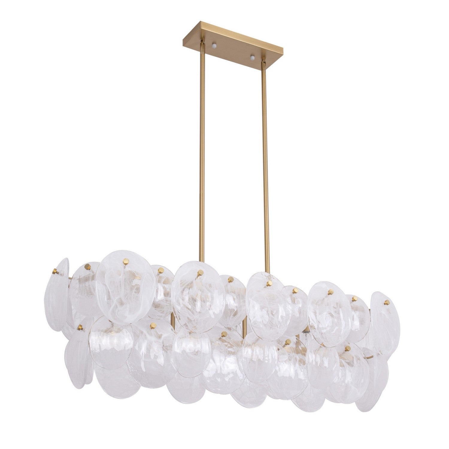 Artcraft Canada - AC12217BR - Seven Light Island Pendant - Lily - Brushed Brass