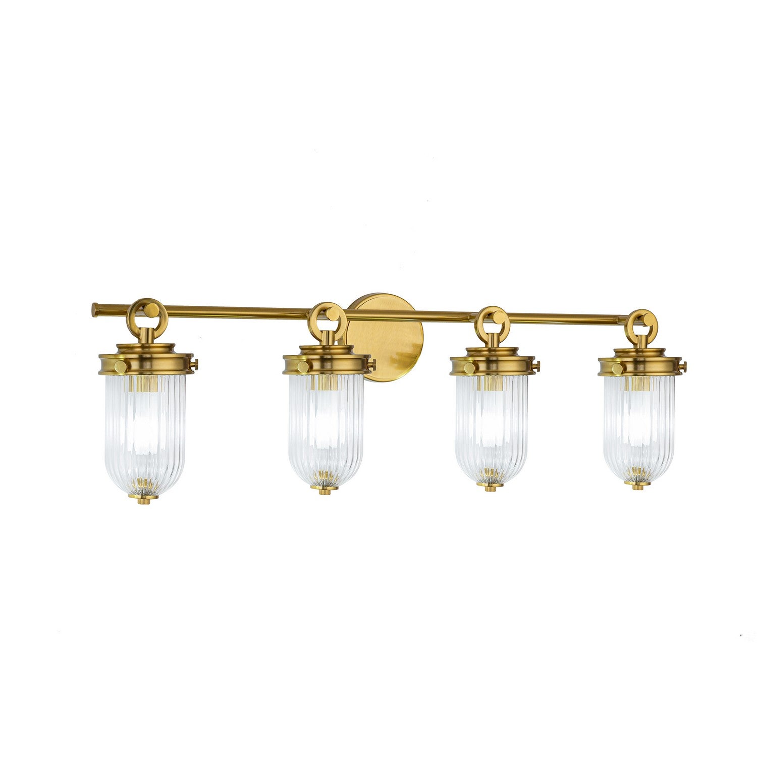 Artcraft Canada - AC12024BR - Applique murale quatre lumières - Myla - Laiton vieilli