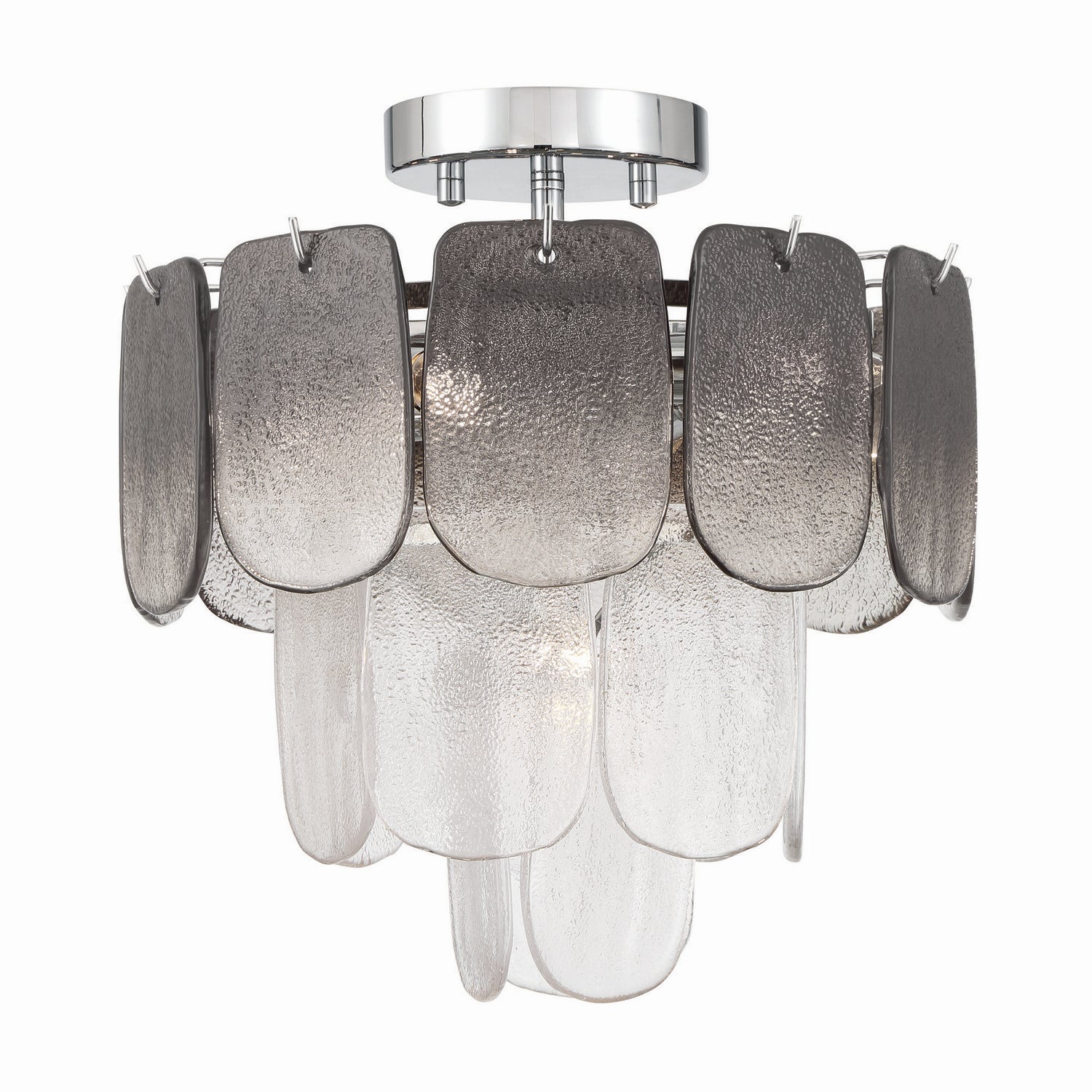 Artcraft Canada - AC12051CS - Five Light Pendant - Bianca - Polished Nickel, Crystalline Smoke