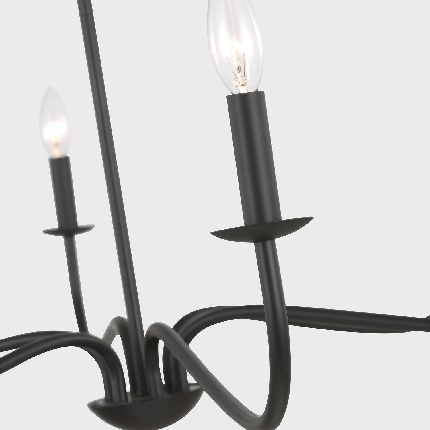 Generation Lighting Canada - GLC1196MBK - Six Light Chandelier - Abells - Midnight Black