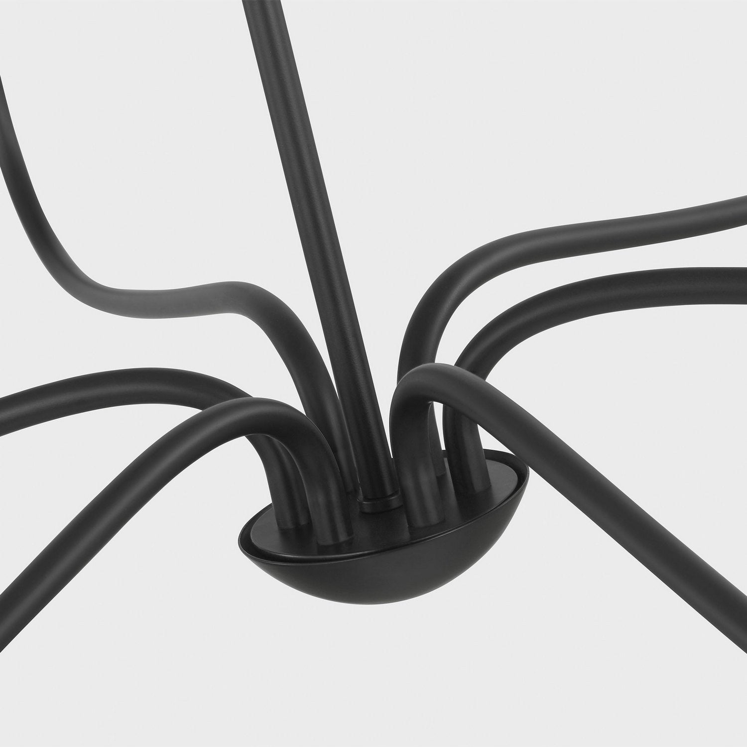 Generation Lighting Canada - GLC1196MBK - Six Light Chandelier - Abells - Midnight Black
