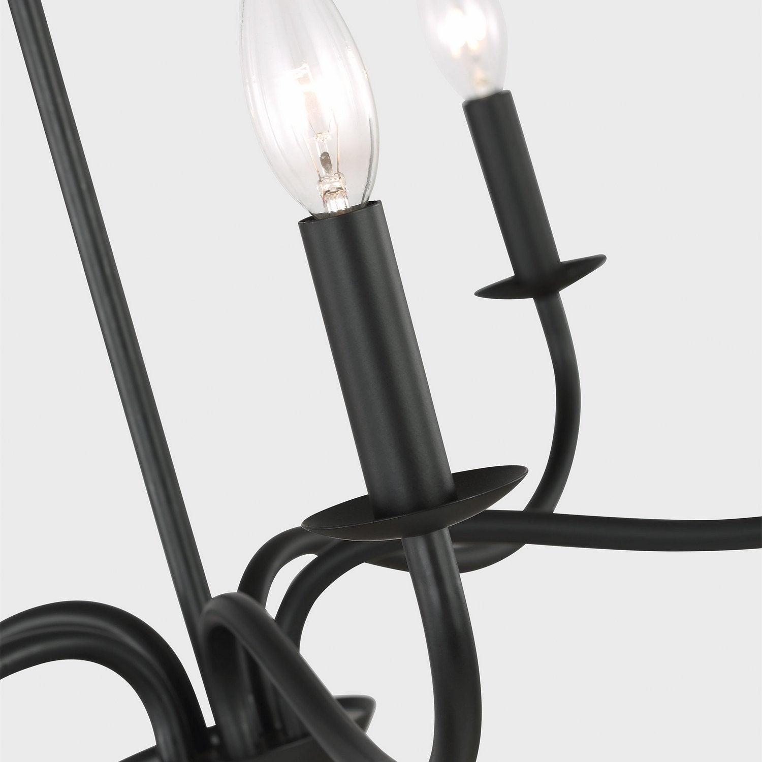 Generation Lighting Canada - GLC1205MBK - Five Light Chandelier - Abells - Midnight Black