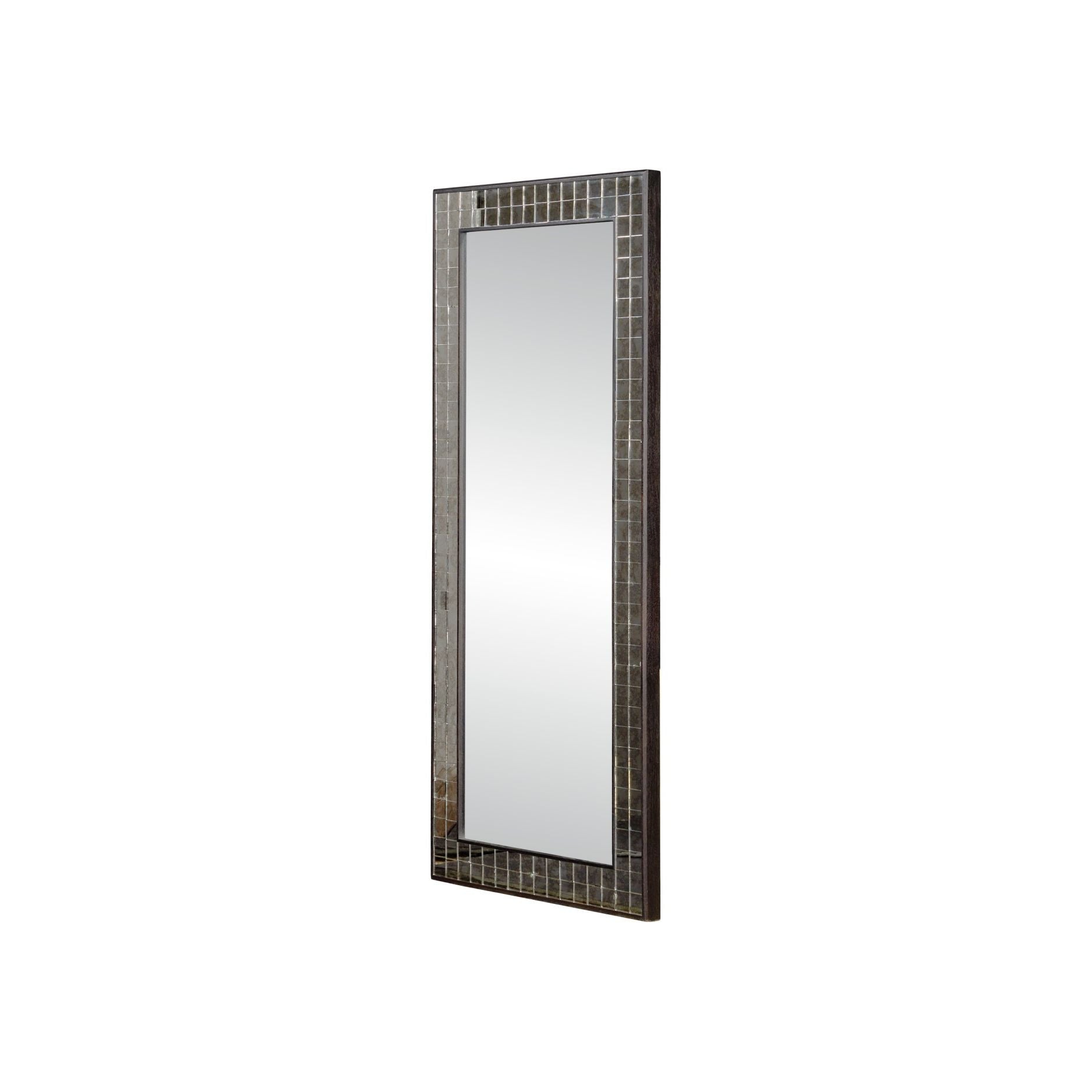 Currey and Company - 1000-0167 - Mirror - Mosaico - Ebony / Antique Mirror