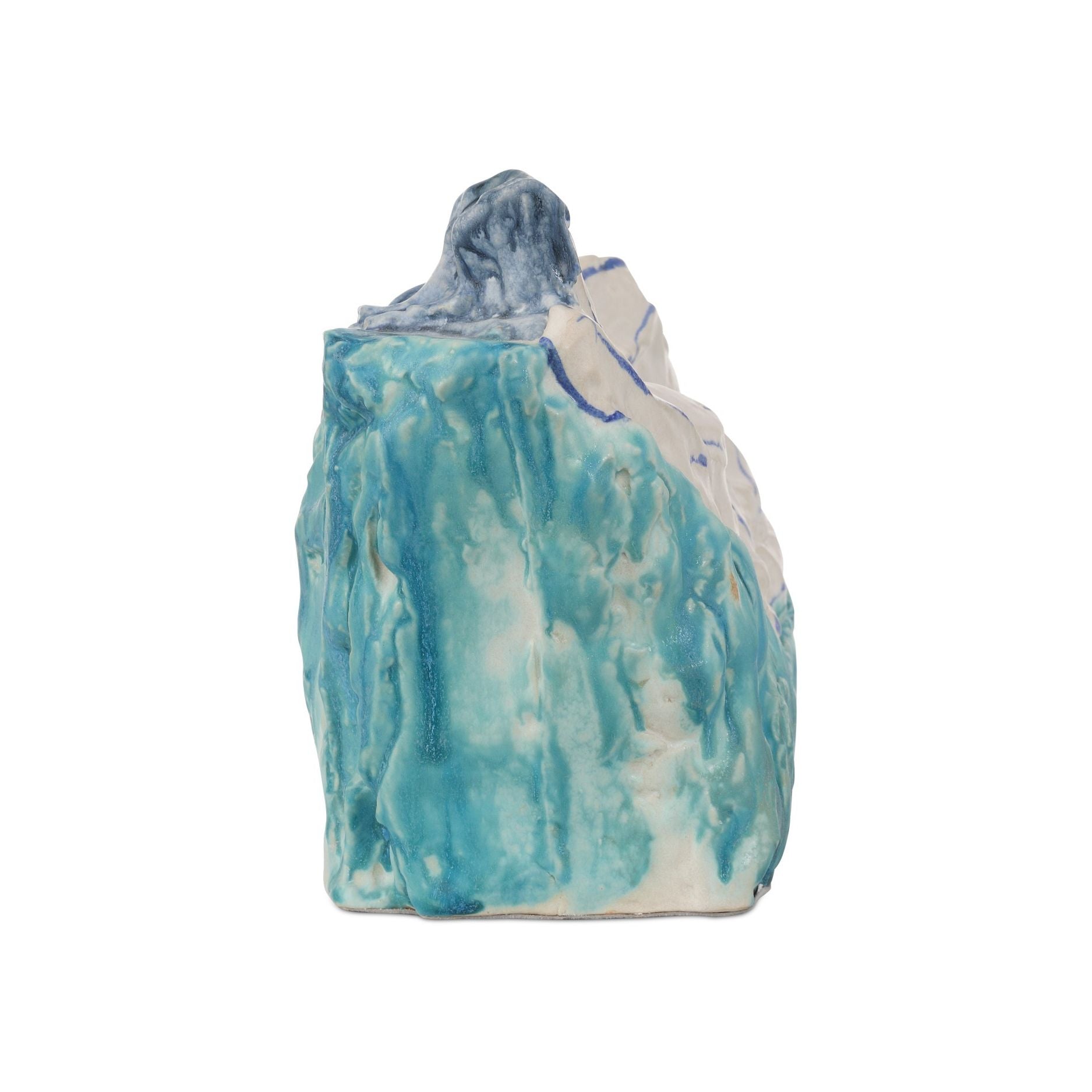 Currey and Company - 1200-0996 - Object - Reclining Nude Object - Blue / Off-White