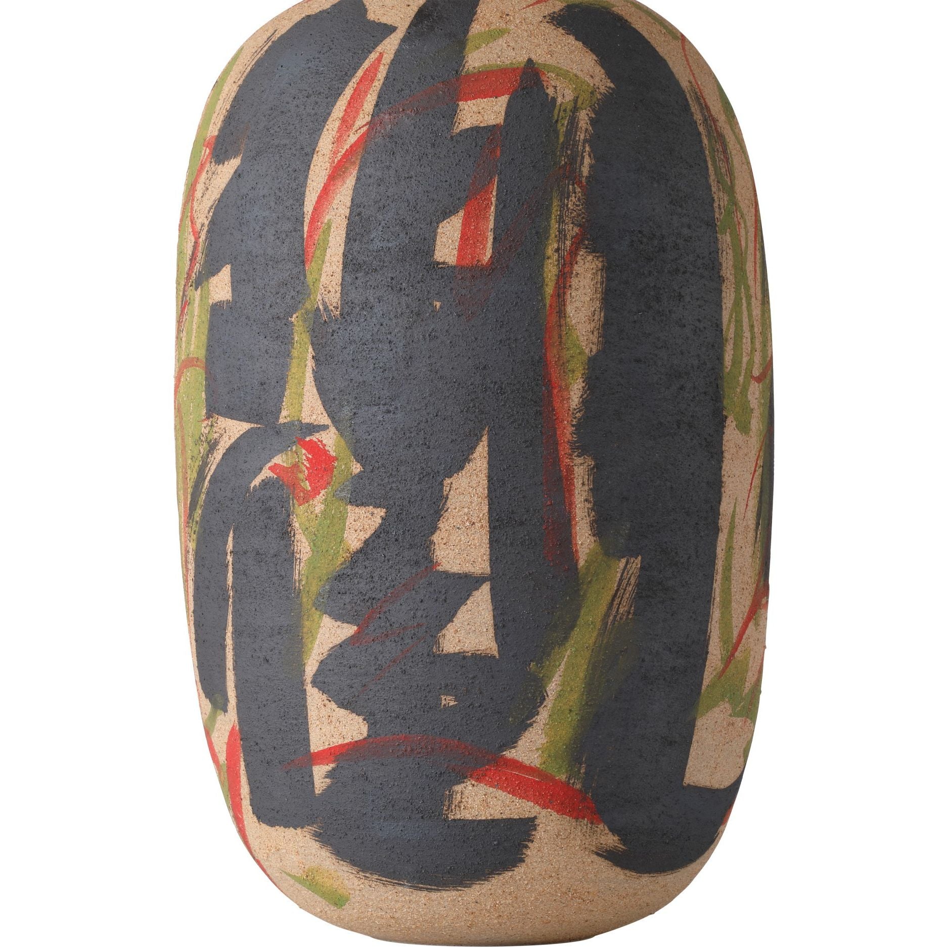 Currey and Company - 1200-0999 - Vase - Zeal Multi-Colored Vase - Black / Yellow / Green / Red