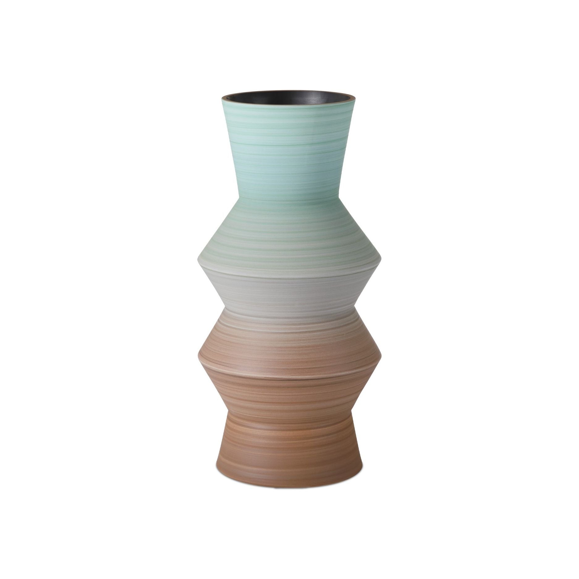 Currey and Company - 1200-1008 - Vase - Années 80 - Marron / Bleu clair