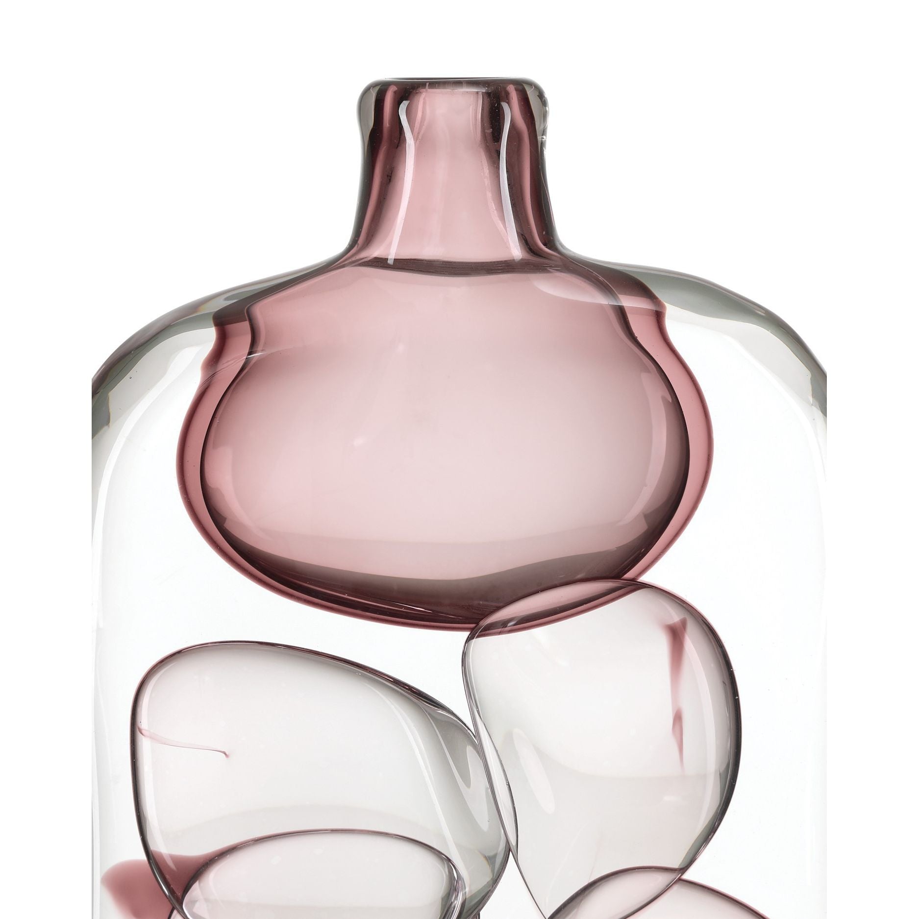 Currey and Company - 1200-1017 - Vase - Vicolino - Transparent / Violet
