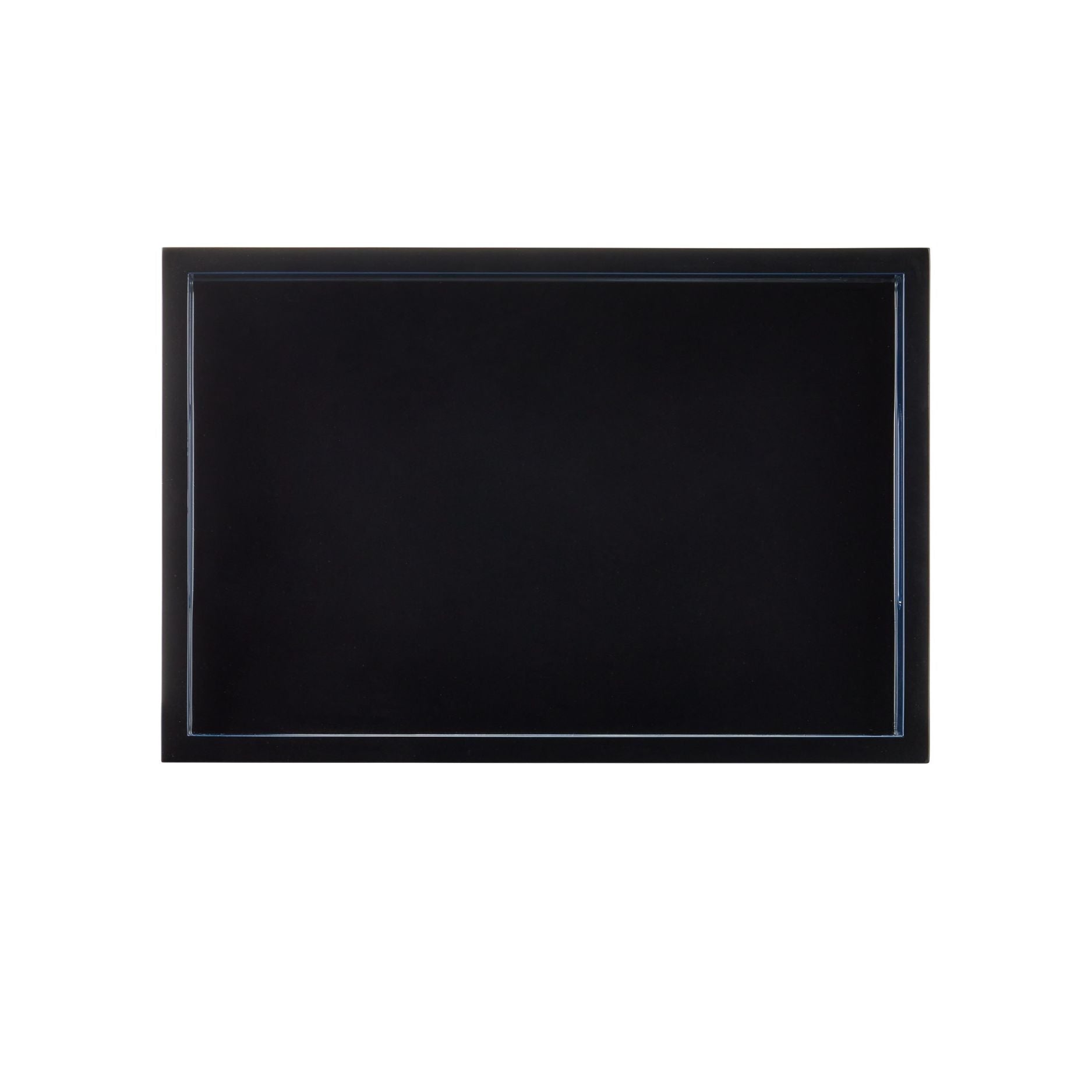 Currey and Company - 1200-1018 - Ensemble de 2 plateaux - Laque - Bleu marine / Noir