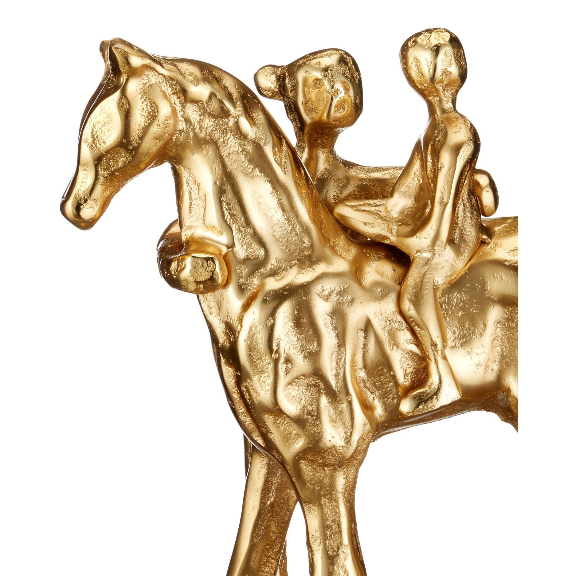 Currey et Compagnie - 1200-1033 - Sculpture - Sculpture équestre Dujardin - Or