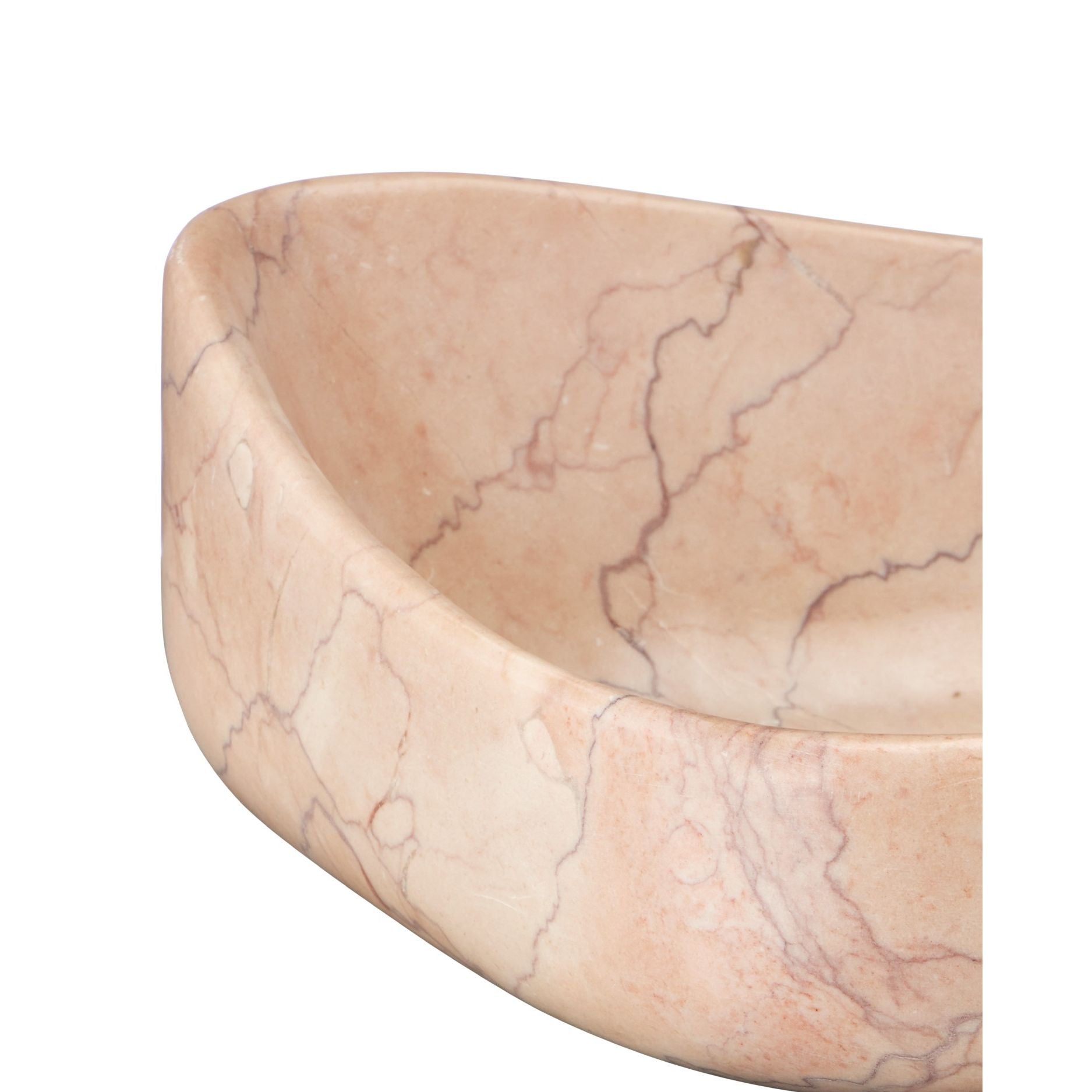 Currey and Company - 1200-1038 - Bowl - Deaton Rosa Marble Bowl - Natural