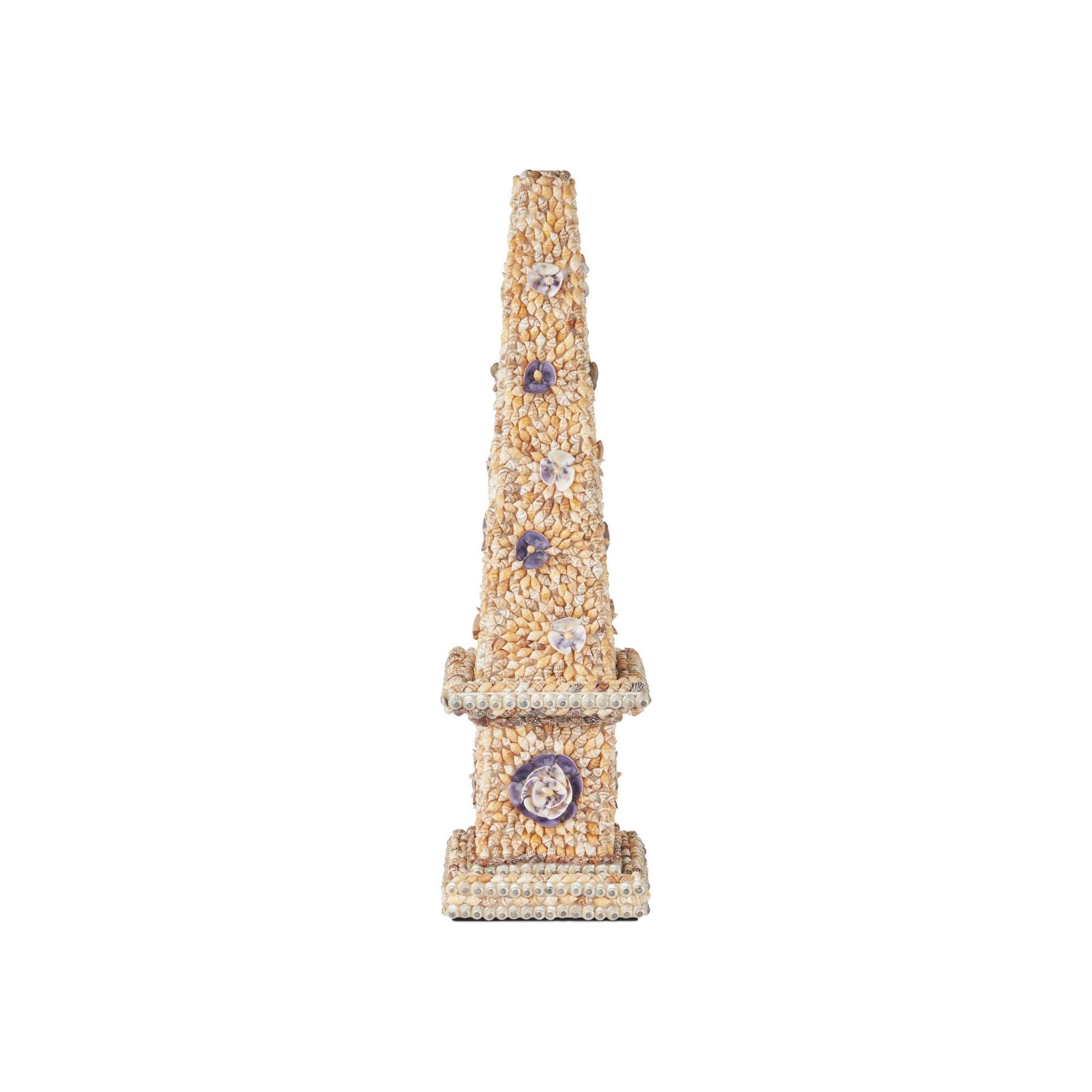 Currey and Company - 1200-1042 - Obélisque - Coquillage - Naturel