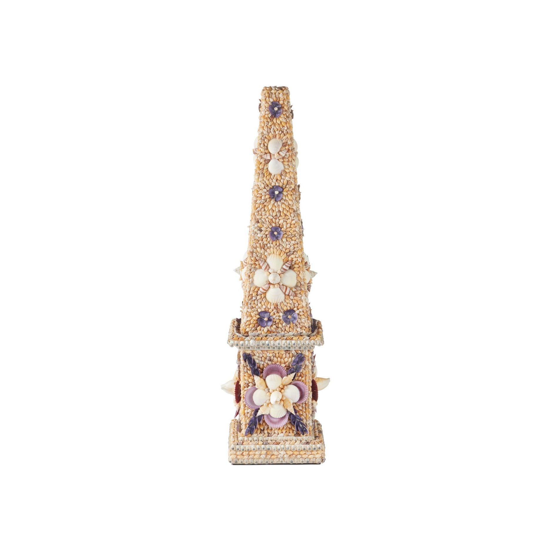 Currey and Company - 1200-1043 - Obélisque - Coquillage - Naturel