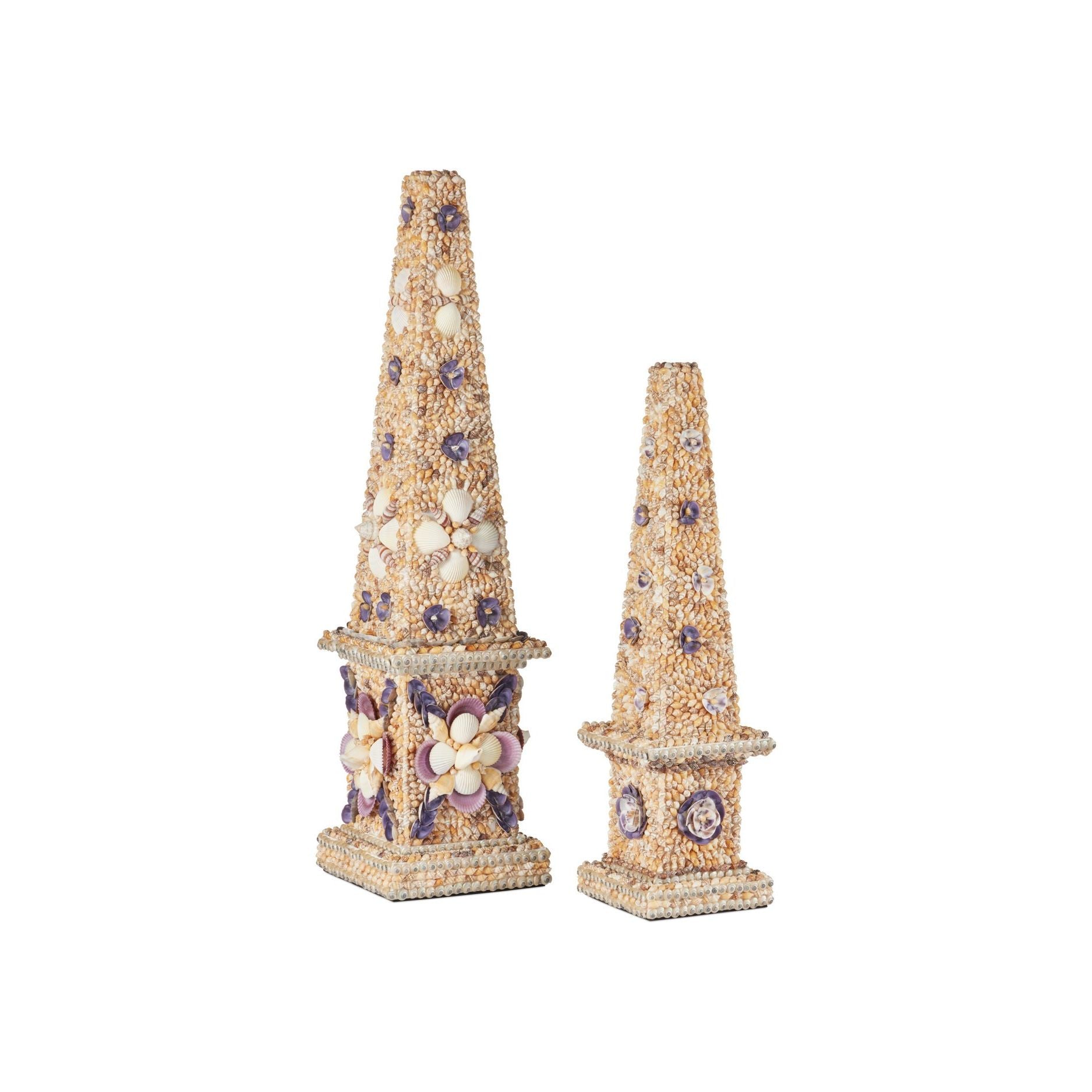 Currey and Company - 1200-1043 - Obélisque - Coquillage - Naturel