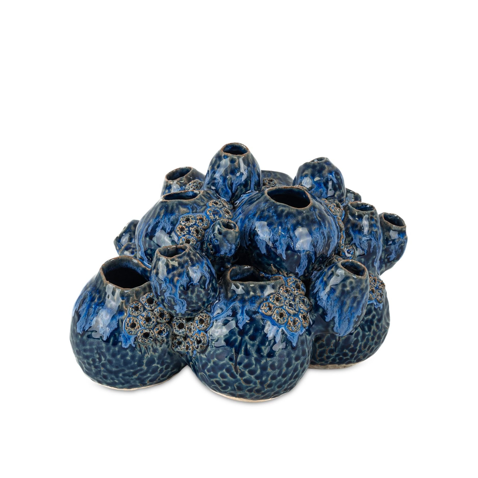 Currey and Company - 1200-1046 - Sculpture - Sulawasi - Reactive Dark Blue