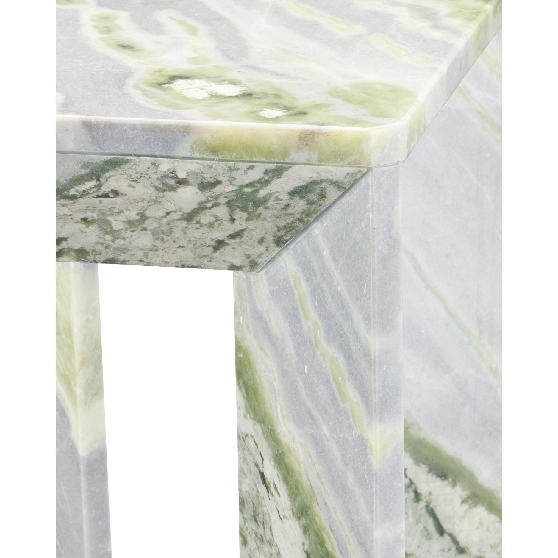 Currey and Company - 3000-0326 - Table d'appoint - Onyx vert minéral - Naturel