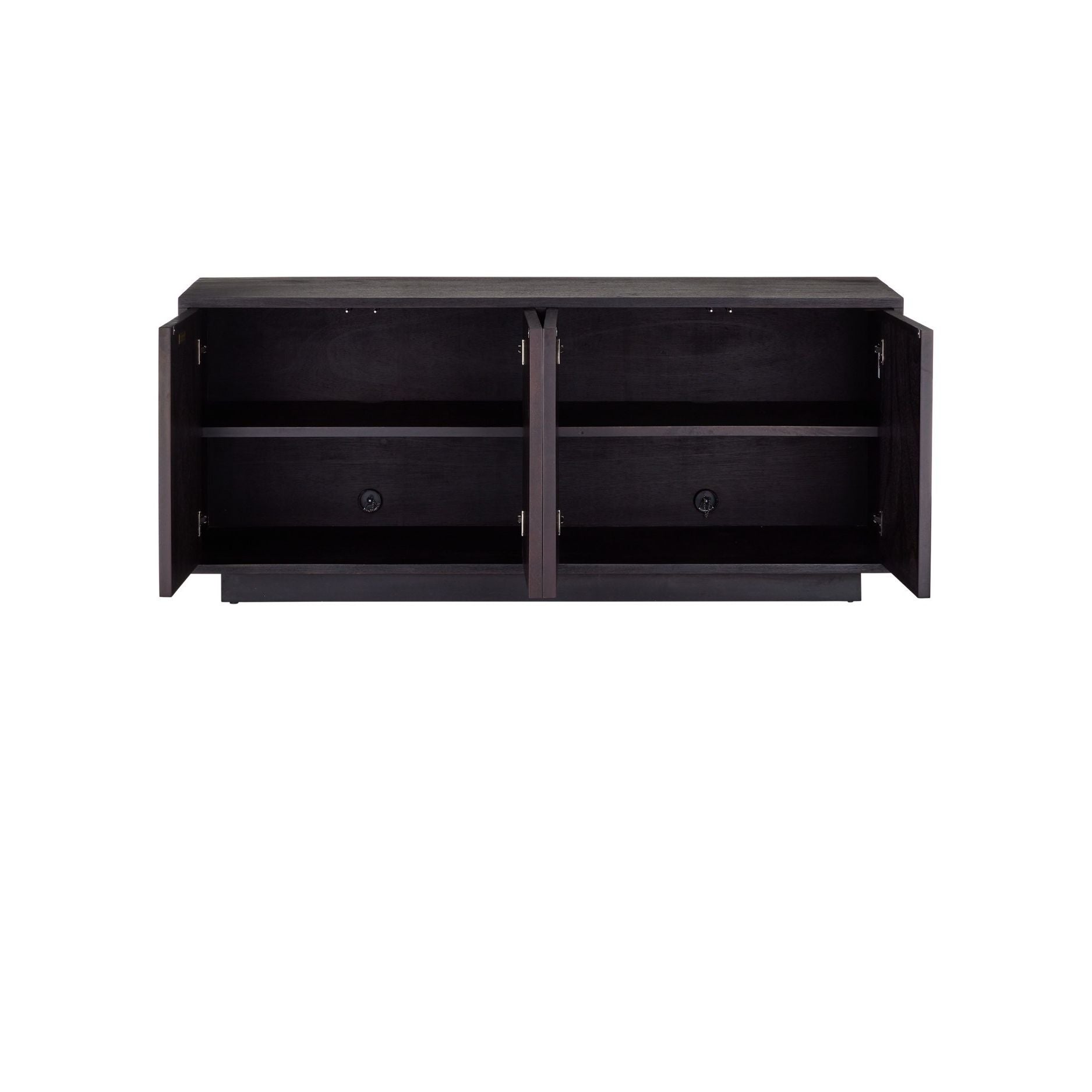 Currey and Company - 3000-0330 - Credenza - Mosaico - Ebony / Antique Mirror
