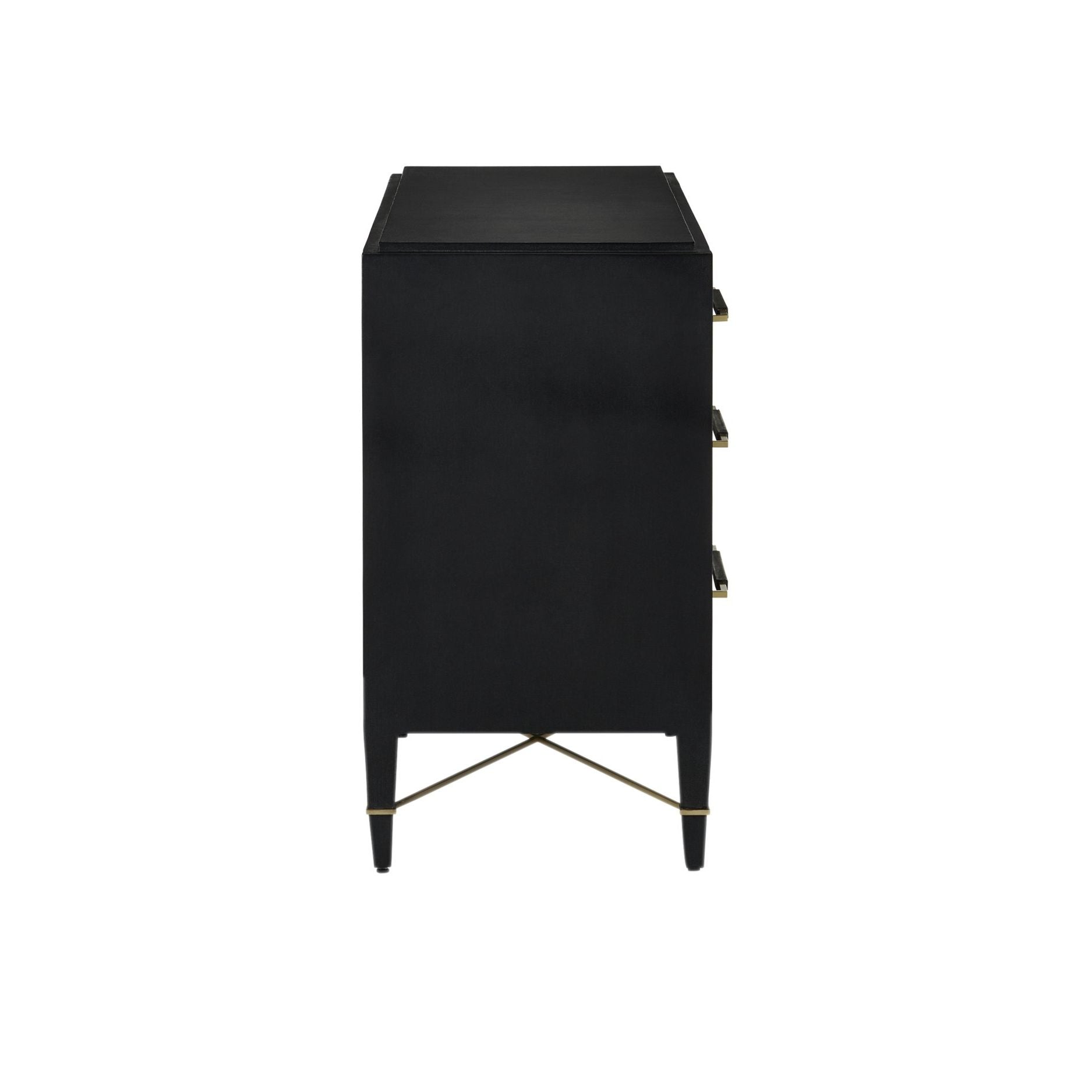 Currey and Company - 3000-0332 - Chest - Verona - Black / Natural / Champagne / Silver