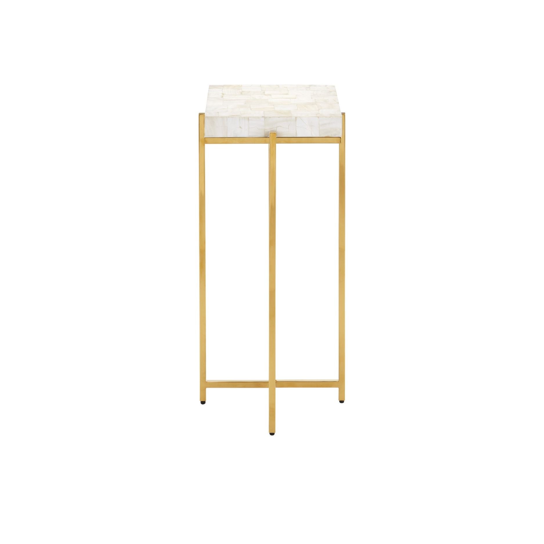 Currey and Company - 4000-0225 - Table d'appoint - Casey - Naturel / Laiton