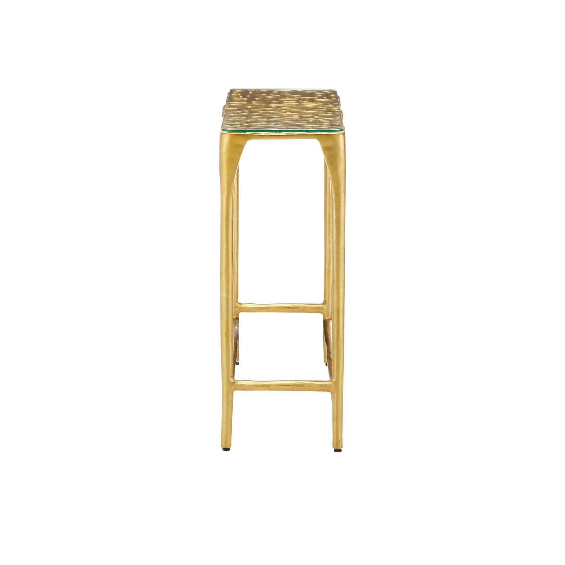 Currey and Company - 4000-0232 - Console - Nid d'abeille - Or / Transparent