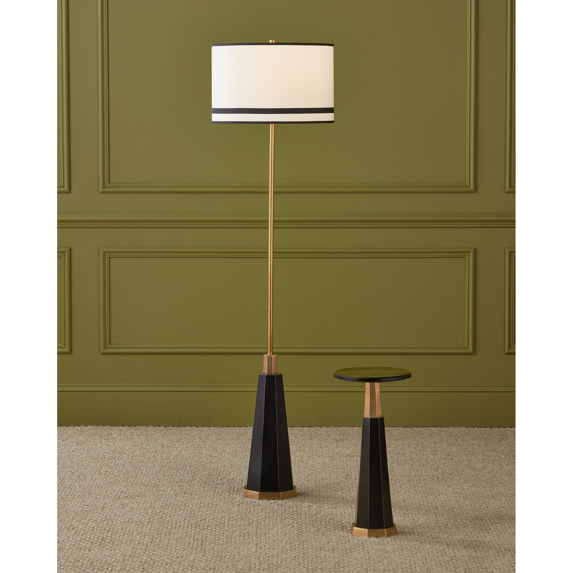 Currey and Company - 4000-0234 - Drinks Table - Gieves - Black / Bronze / Antique Brass