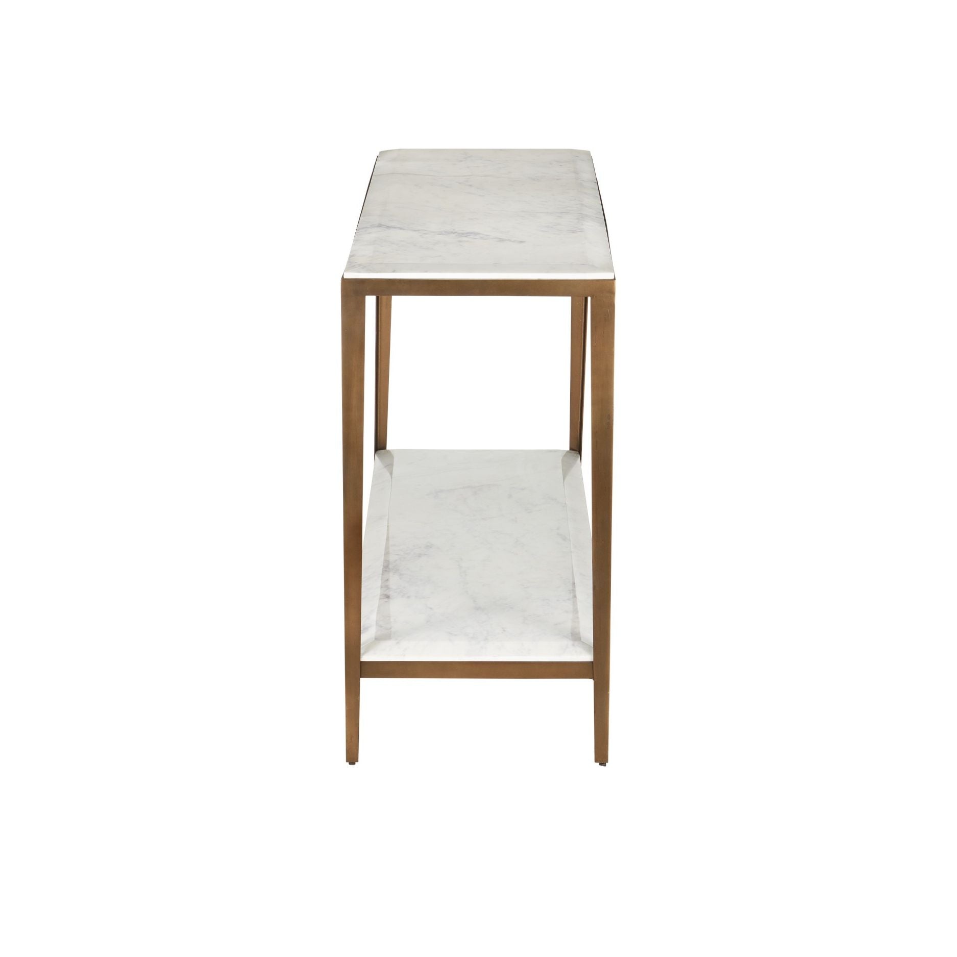 Currey and Company - 4000-0238 - Console - Oblique - Laiton naturel/antique