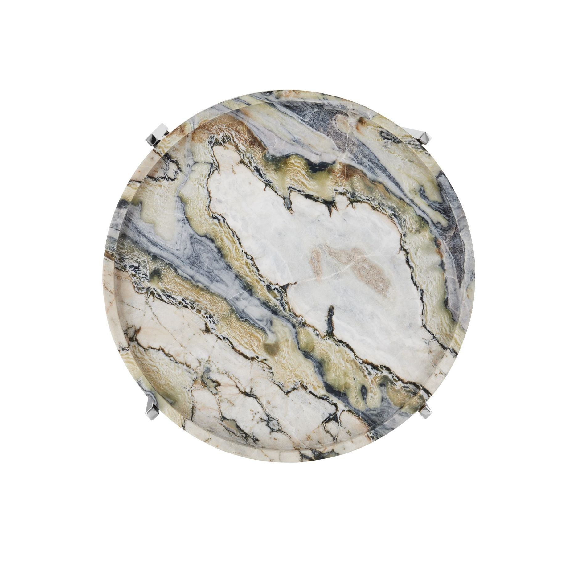 Currey and Company - 4000-0242 - Accent Table - Freya - Natural / Nickel