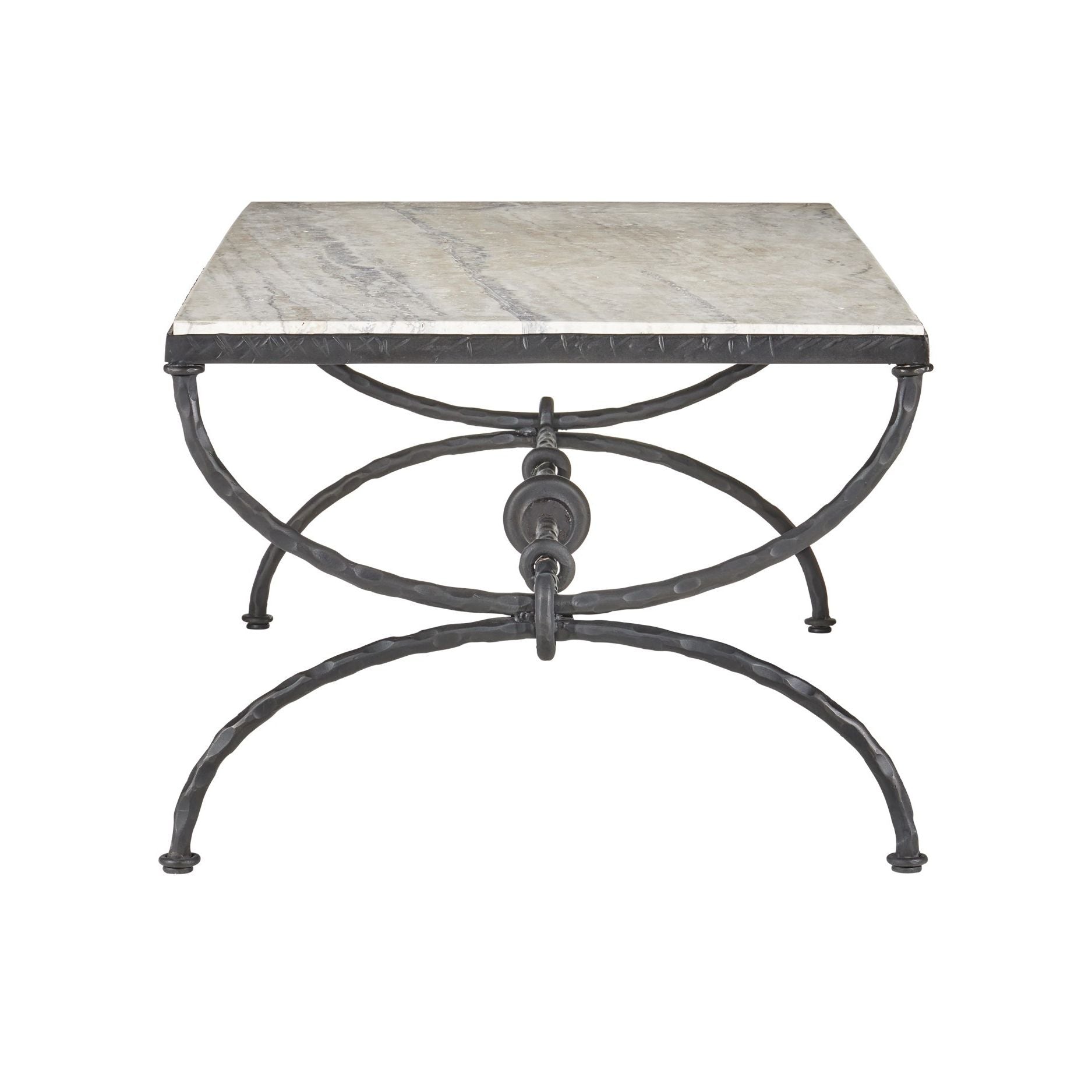 Currey and Company - 4000-0244 - Cocktail Table - Agora - Natural / Rustic Bronze