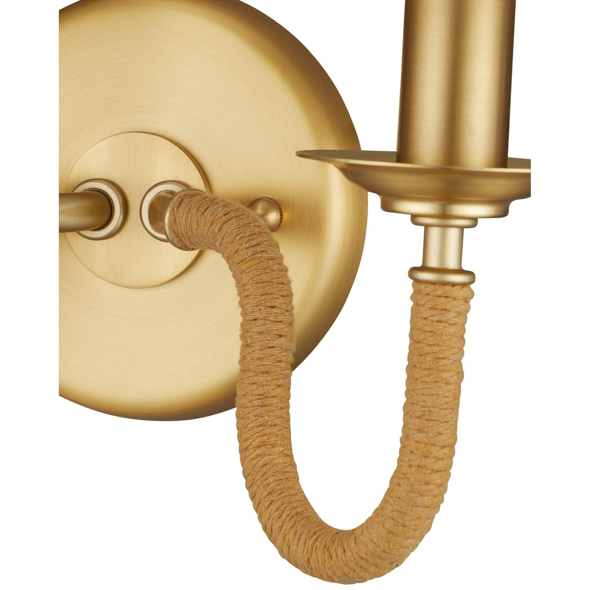 Currey and Company - 5000-0274 - Deux lumières Murale - Adala Brass Murale - Laiton naturel / brossé