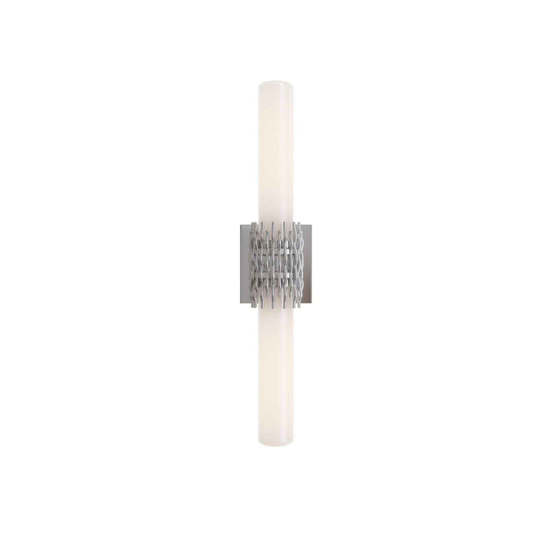 Currey and Company - 5800-0070 - Deux lumières Murale - Brietta - Blanc opaque / Nickel poli