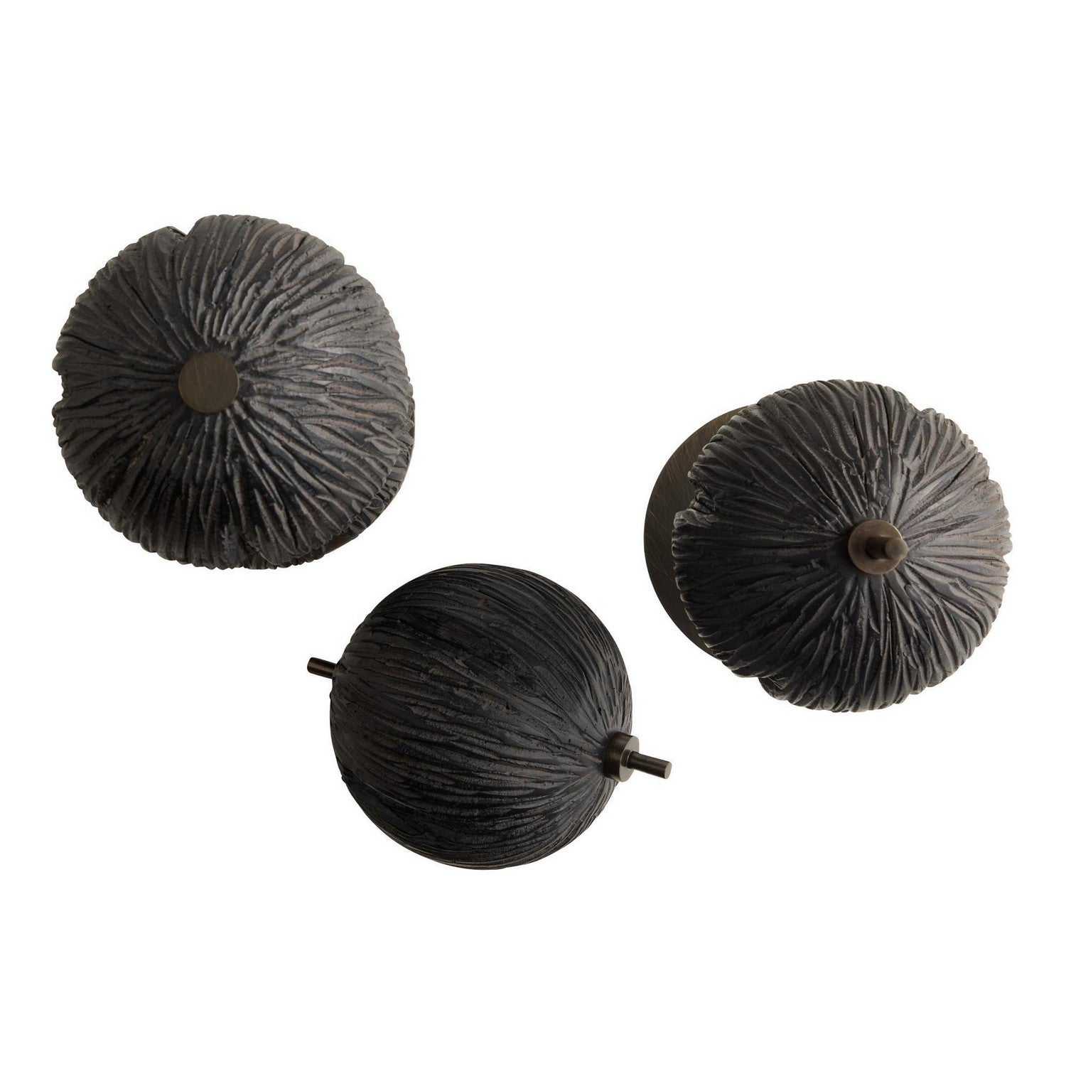 Arteriors - ASC33 - Sculptures, Ensemble de 3 - Kyros - Ébène