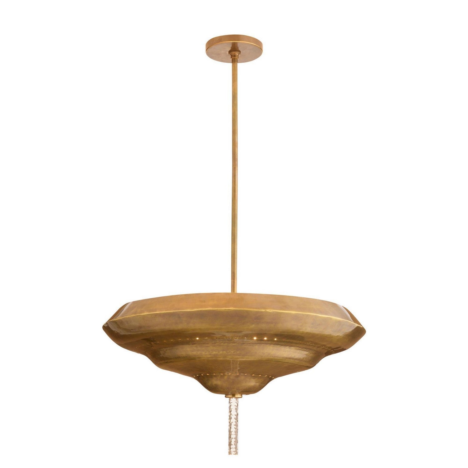 Arteriors - DFI09 - Deux lumières semi-Plafonnier - Istanbul - Laiton antique