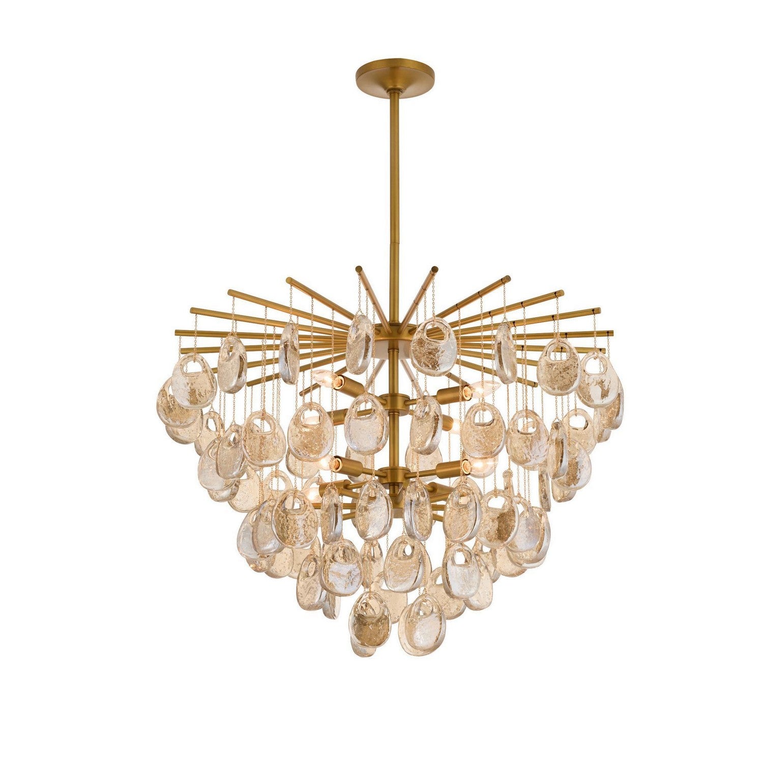 Arteriors - DMC33 - Huit Lumières Suspendu - Jacqueline - Ambre