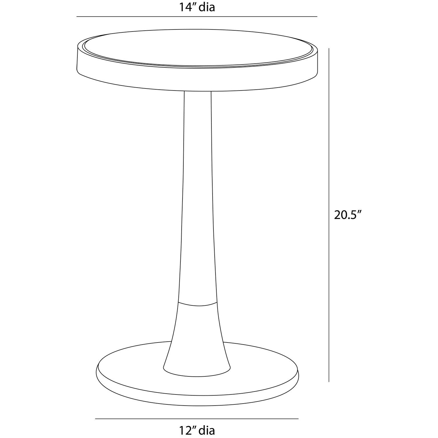 Arteriors - FAI19 - Table d'appoint - Jeanne - Beige
