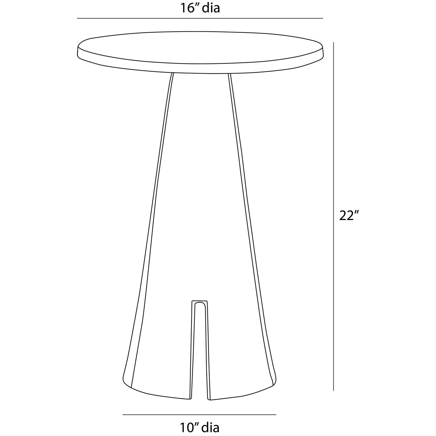 Arteriors - FAI23 - Table d'appoint - Katara - Laiton antique