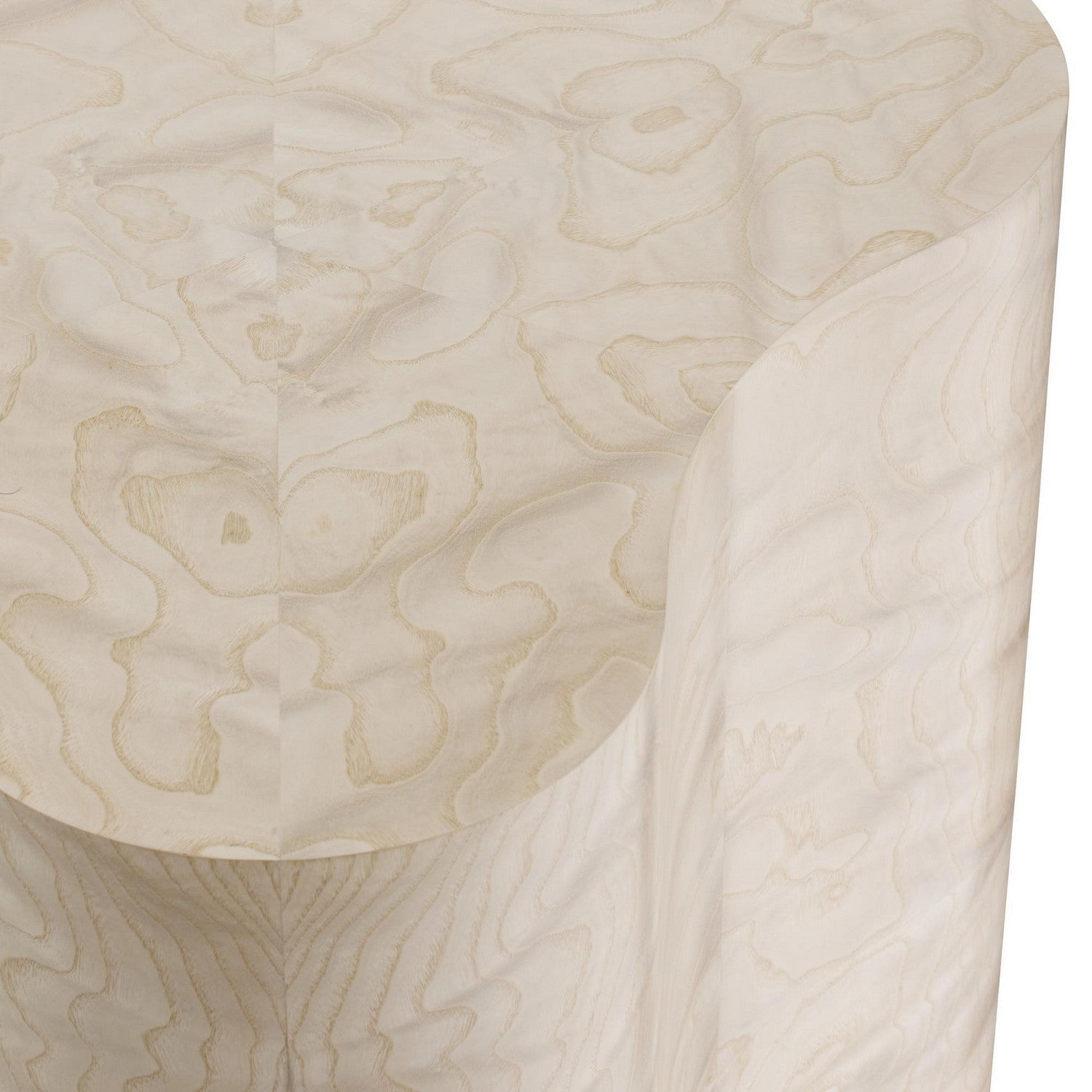 Arteriors - FES15 - Table d'appoint - Jojo - Loupe beige clair