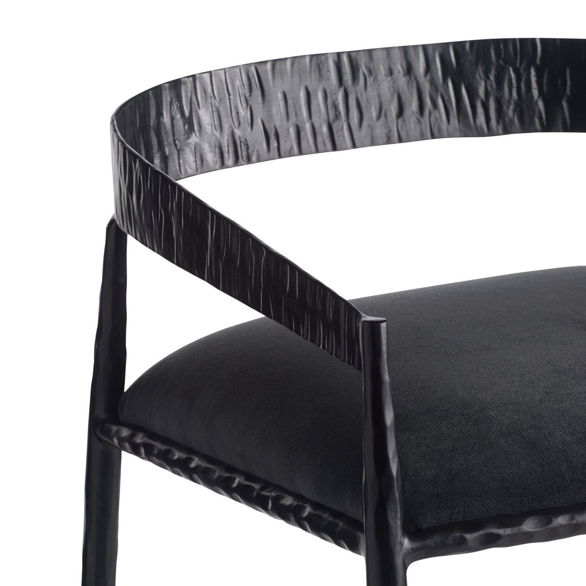 Arteriors FSI22 Ansel Bar Stool in Midnight Grey