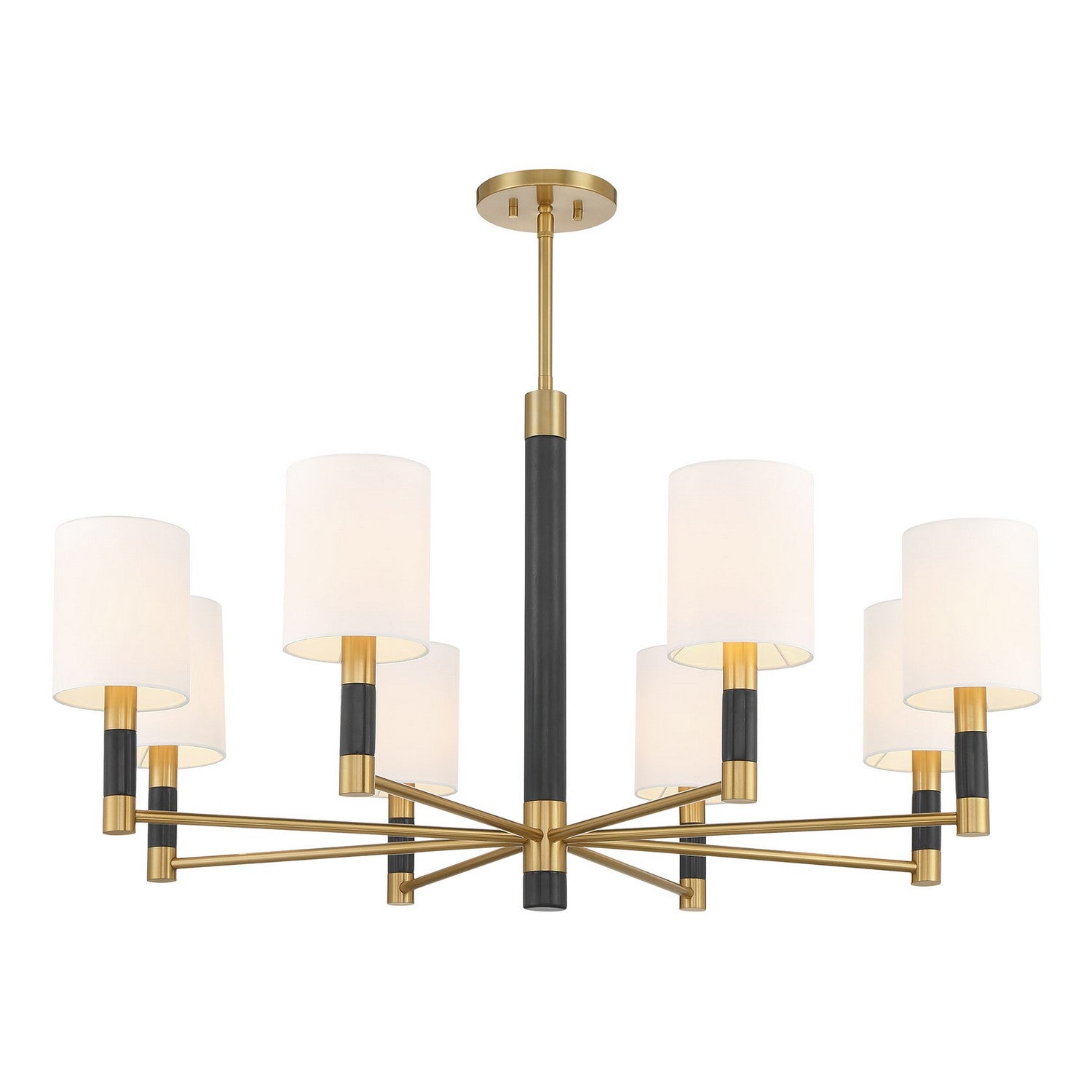 Savoy House - 1-4605-8-322 - Eight Light Chandelier - Conrad - Warm Brass