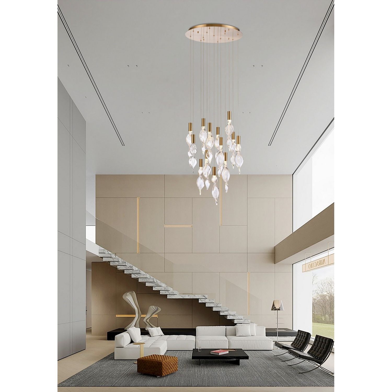 Arabela Lighting - 85214-13 - LED Pendant - Aurora - Natural Brass