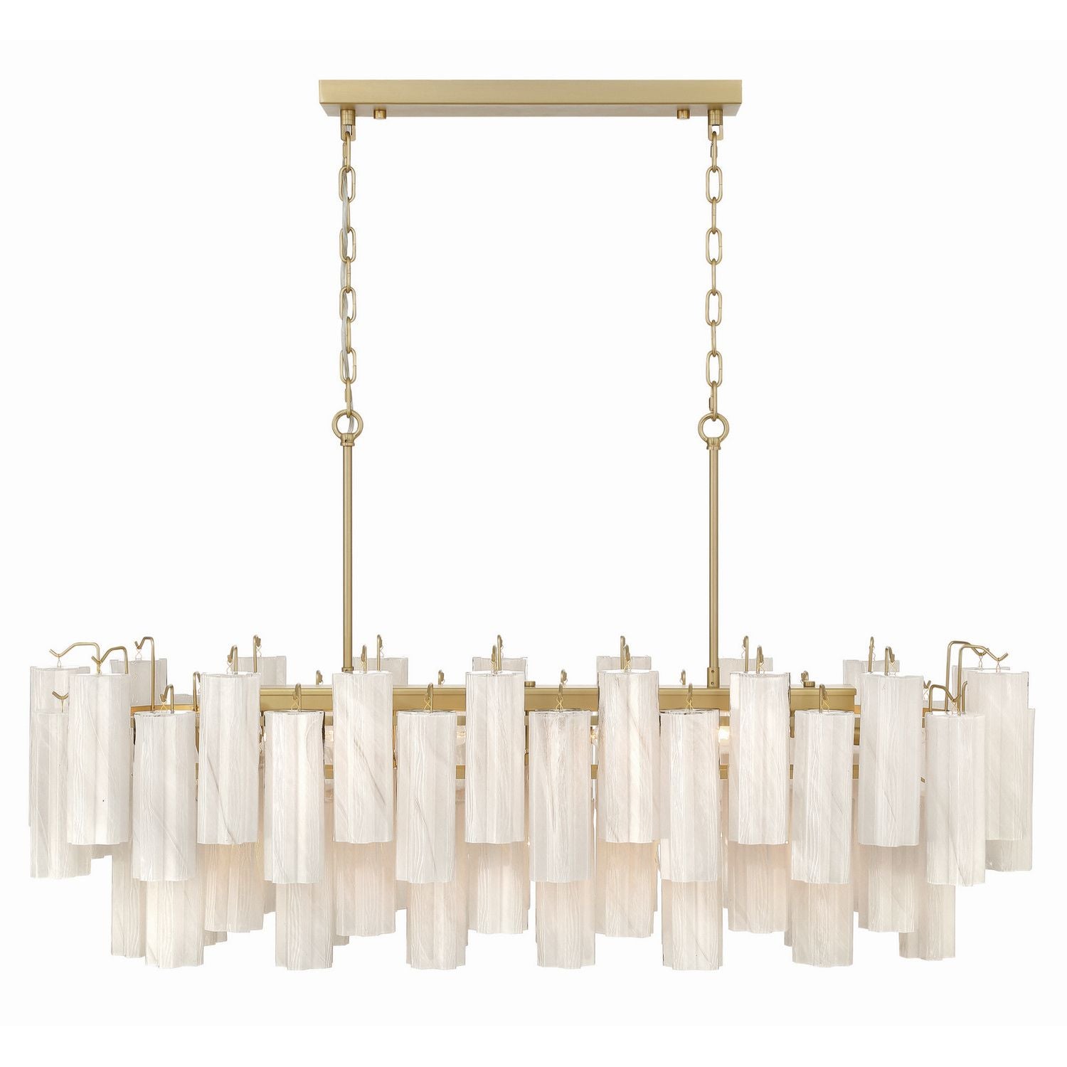 Artcraft Canada - AC12105WH - 16 Light Island Pendant - Sophia - Brushed Brass