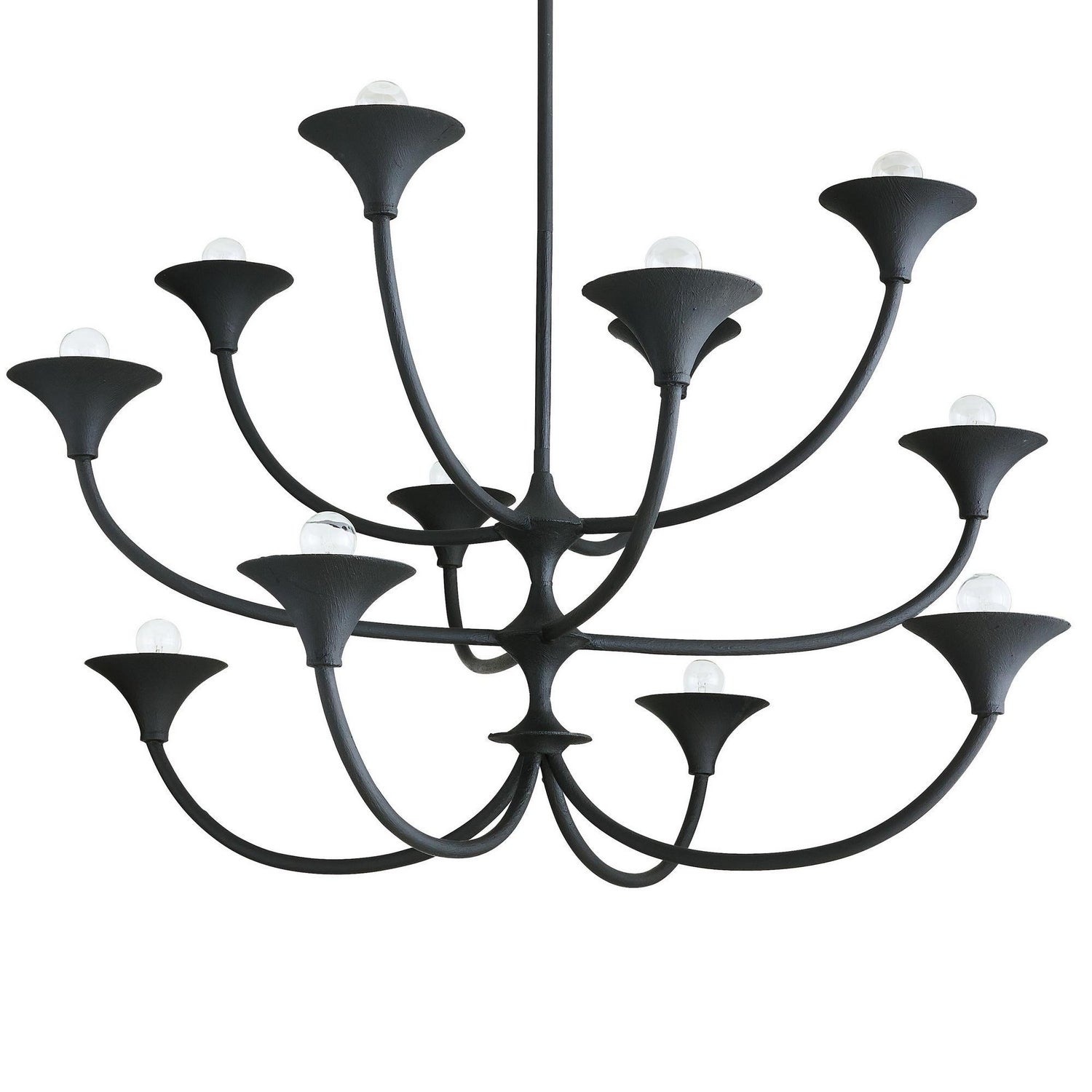 Arteriors - DLI09 - 12 Lumière Suspendu - Larkin - Gesso noir