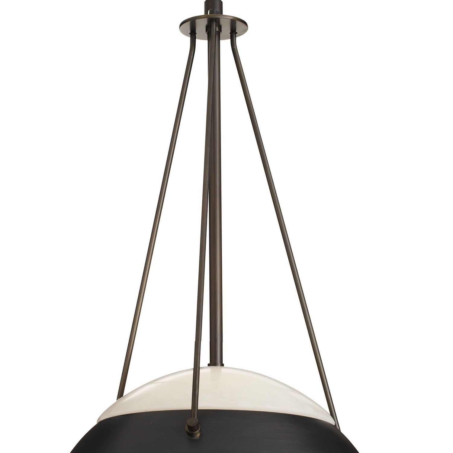 Arteriors - DPC23 - Une lumière Suspension - Léda - Bronze anglais