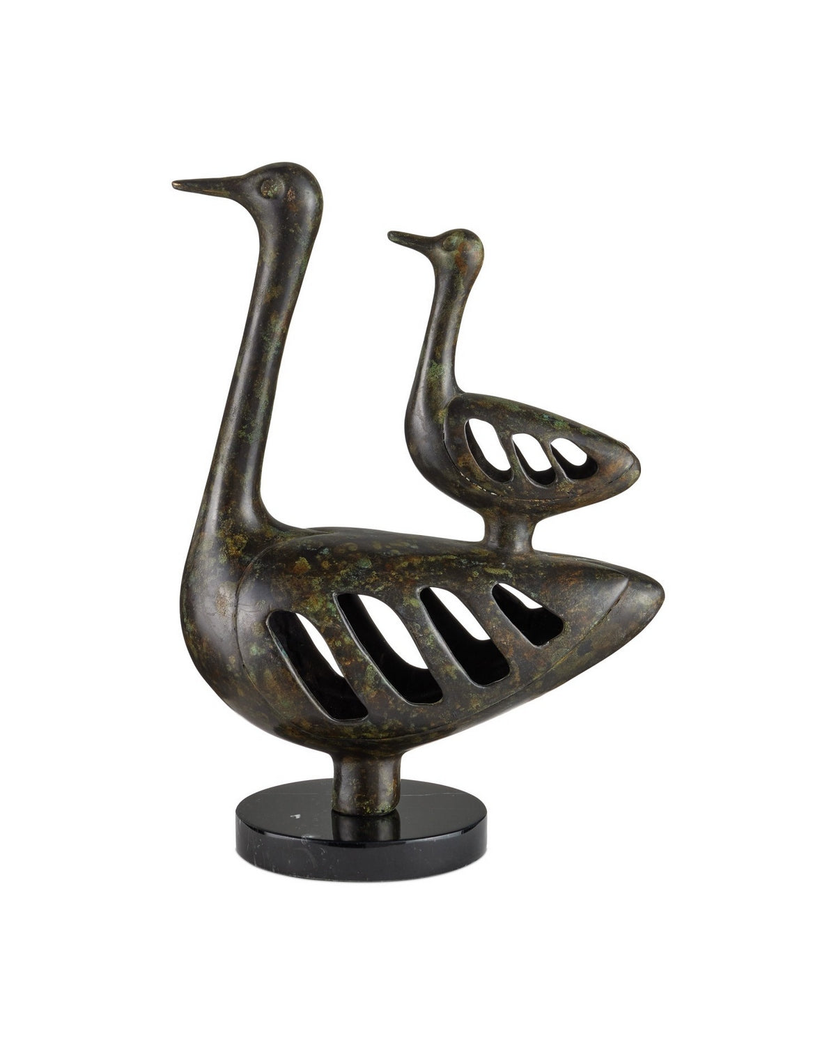 Currey and Company 1200-1057 Famille de canards en bronze