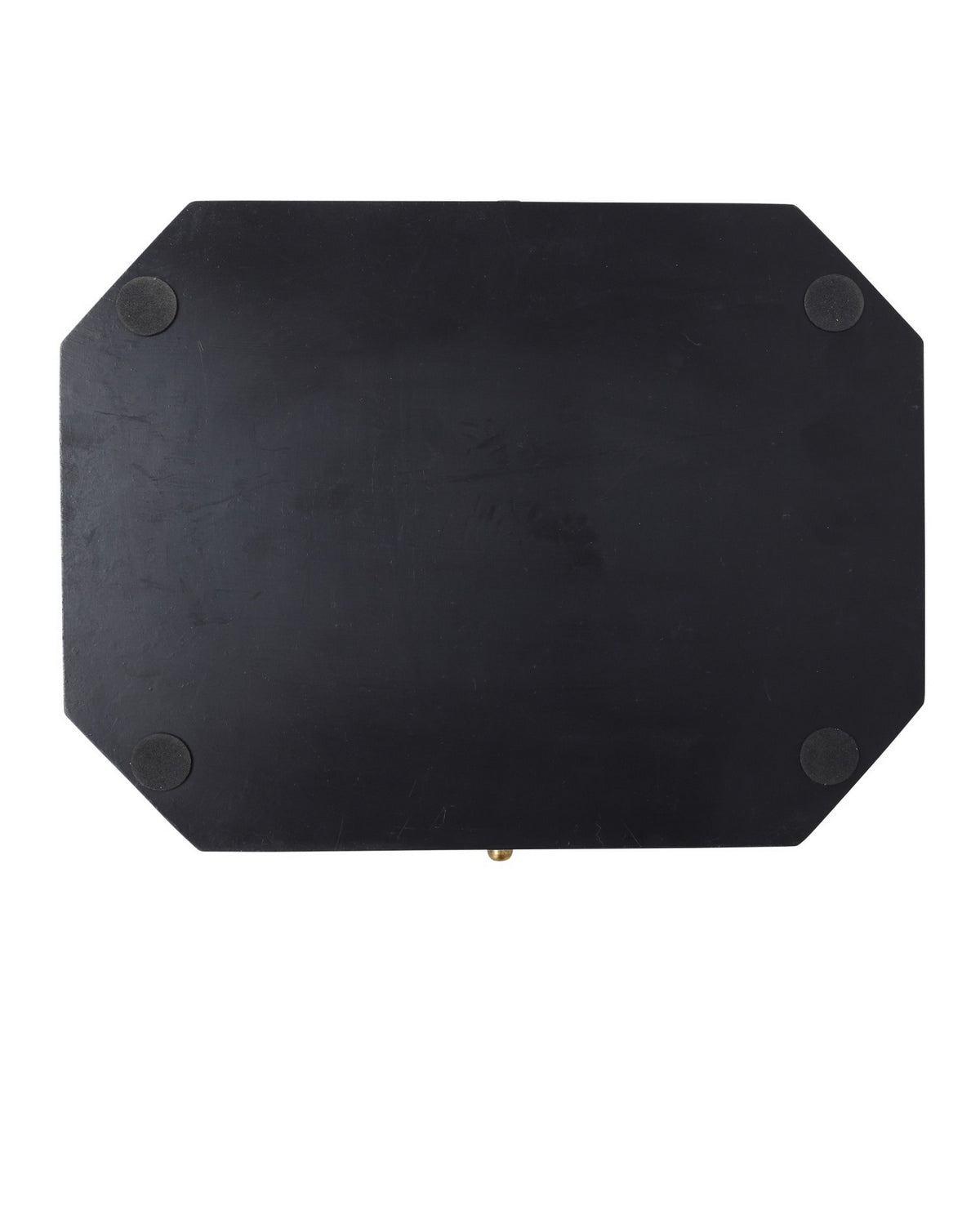 Currey and Company 1200-1063 Glasshouse Tole Tray Set of 2 in Black/Gold